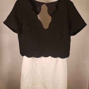 New. Never worn. Women. Black& white. Dress.